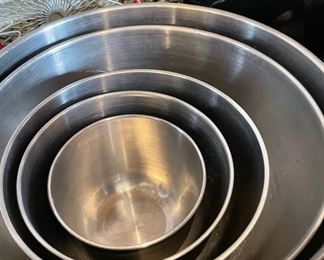 5 Stainless Steel Mixing Bowls