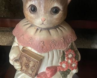 Mervyns Cat Girl Cookie Jar