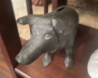 Cast Iron Pig - Piggy Bank