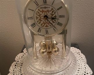 Howard Miller Glass Dome Mantel Clock