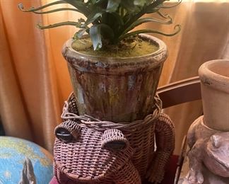 Frog Themed Basket/Planter