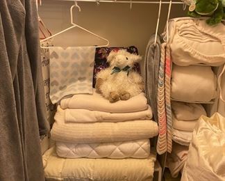 Assortment of Blankets and Sheets