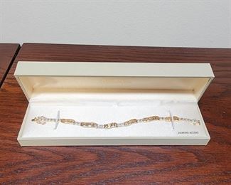 05 Diamond Accents Love Faith Hope Bracelet