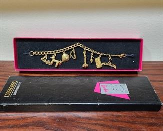 Barbie Vintage Nostalgic Charm Bracelet With Box
