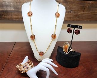 Beautiful Amber Colored Jewelry