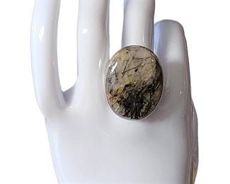 Elegant Sterling Silver Gemstone Ring