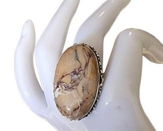 Jasper Sterling Silver Ring