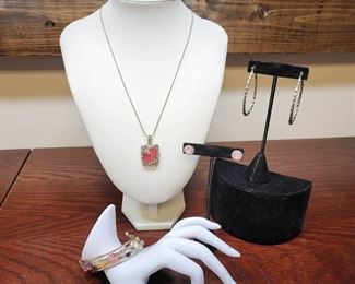 Pink Silver Jewelry Accessories