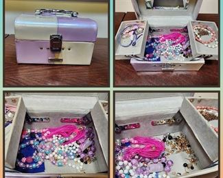 Princess Girls Jewelry Box With Contents