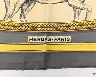 Hermes silk scarf