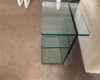 MCM E Glass Table possibly Pace Design