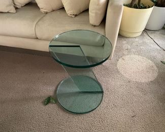 Z Glass Table possibly Pace Design