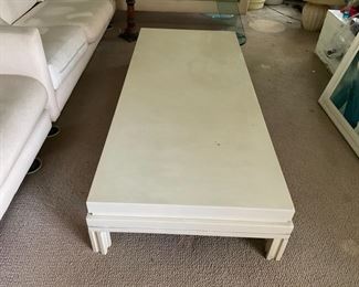 White Low Profile Coffee Table MCM