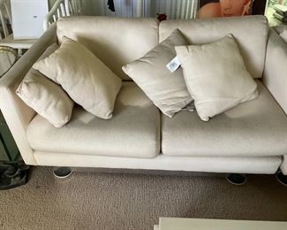MCM Chrome Based Sectional Needs cleaning or reupholstering.