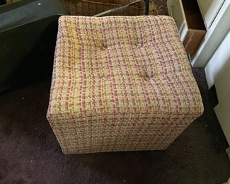 1960s  Ottoman in Tweed