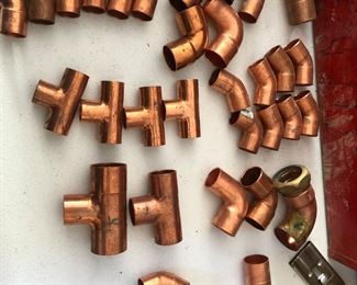 We have a very large selection of copper plumbing pieces