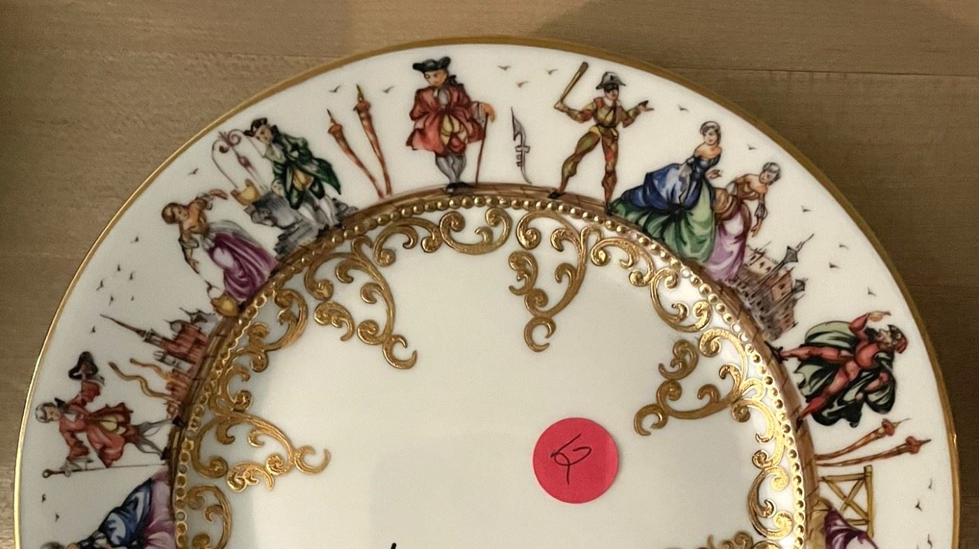 Saviati and Co, Venice, dinnerware, Details on dinnerware and Venetian stemware to come.