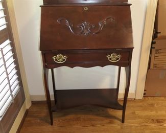 Small ladies drop front desk