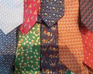 Silk designer ties, London, Italy, France