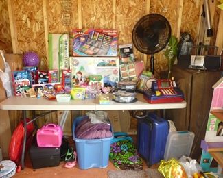 LOTS of kids books and games /the SHED is LOADED