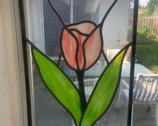 Rose Themed Stained Glass
