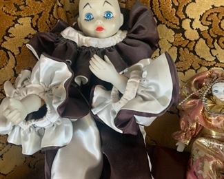 Porcelain Jester Doll