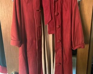 Red Velvet Long Coat