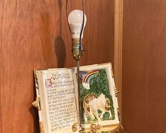 The Last Unicorn Book Themed Lamp