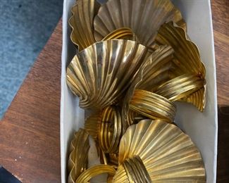Brass Shell Napkin Holders