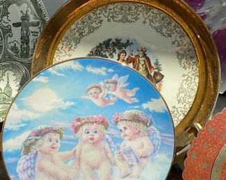 1994 Dreamsicles Flying Lesson Angel Cherub Decorative Plate