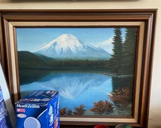 Oil Painting of Mount Rainier by Mary Edwards