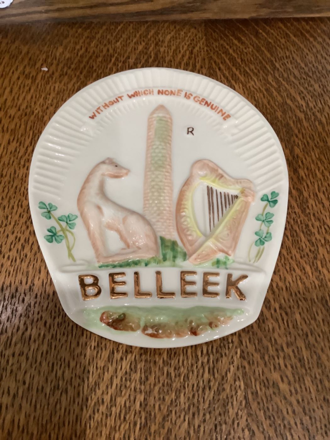 Collector’s Society 1979 Belleek logo plaque $18