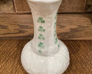 7th mark. Shamrock spill vase $16