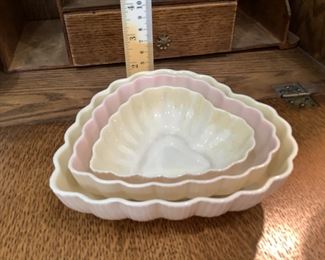 6th mark. Nesting heart dishes $18