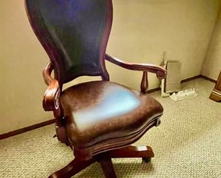Brown Leather Office Chair