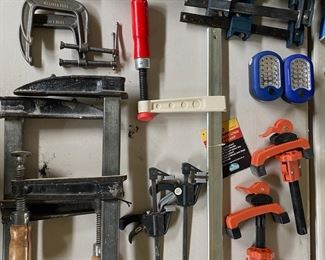 Assortment of Work Bench Clamps