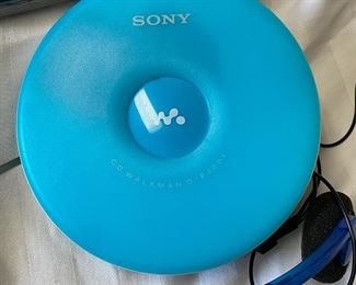 Aqua Blue Sony Discman 