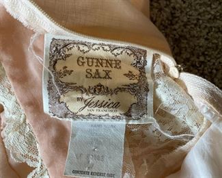 Pink and Cream Lace Gunne Sax Dress
