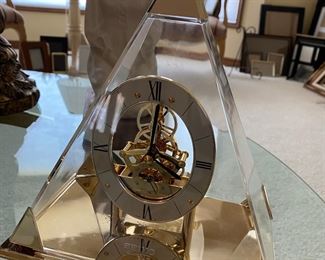 Seiko Lucite Pyramid Clock
