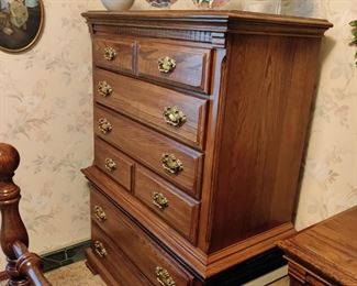 BROYHILL BRAND - CHEST OF DRAWERS - $75, NIGHTSTAND - $20