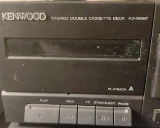 KENWOOD STEREO DOUBLE CASSETTE DECK KX-W597