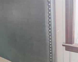 DOREL BRAND - FAUX LEATHER KING HEADBOARD W/NAILHEAD TRIM - $60