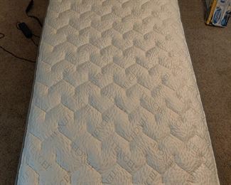 GLIDEAWAY BED CARRIAGE MFG BRAND - ELECTRICAL ADJUSTABLE BED W/ QUALITY TENCEL BRAND TWIN MATTRESS & FRAME - $200