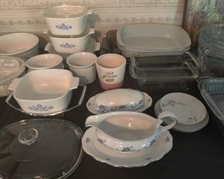 CORINGWARE BRAND - VARIOUS KITCHENWARE 