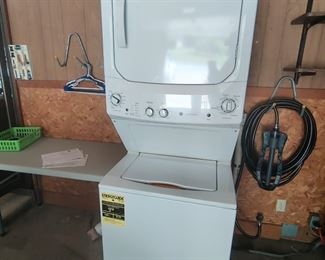 GE BRAND - ENERGY SAVER - STACKABLE WASHER AND DRYER $500...PURCHASED IN 2020 FOR $1400