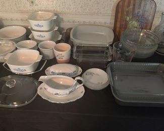 VARIOUS KITCHENWARE & CORNINGWARE