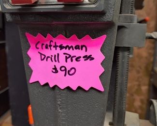 CRAFTSMAN DRILL PRESS $90