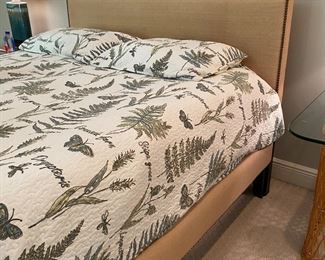 Queen upholstered bed