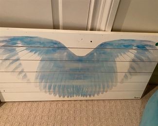 Parvez wing painting on wood