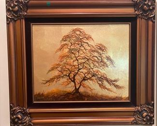 Les Parisch gold leaf painting